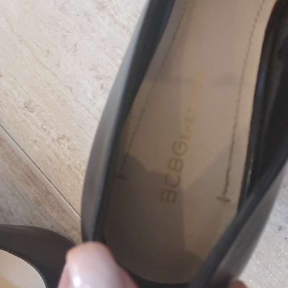 BCBGENERATION Black Gold Studded Heels - Picture 3 of 9